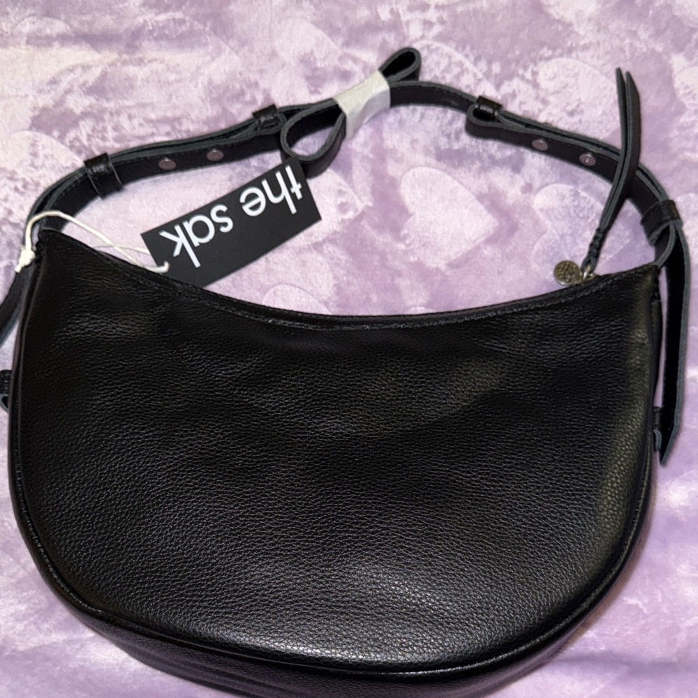The Sak Black Leather Shoulder Bag